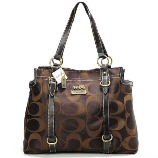 Coach Logo Monogram Large Coffee Totes BMZ | Women